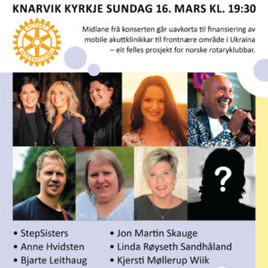 Solidaritetskonsert for Ukraina, 16. mars 2025, kl. 19:30
